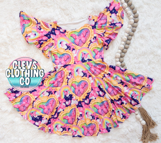 6Y Flutter Butterfly Dress