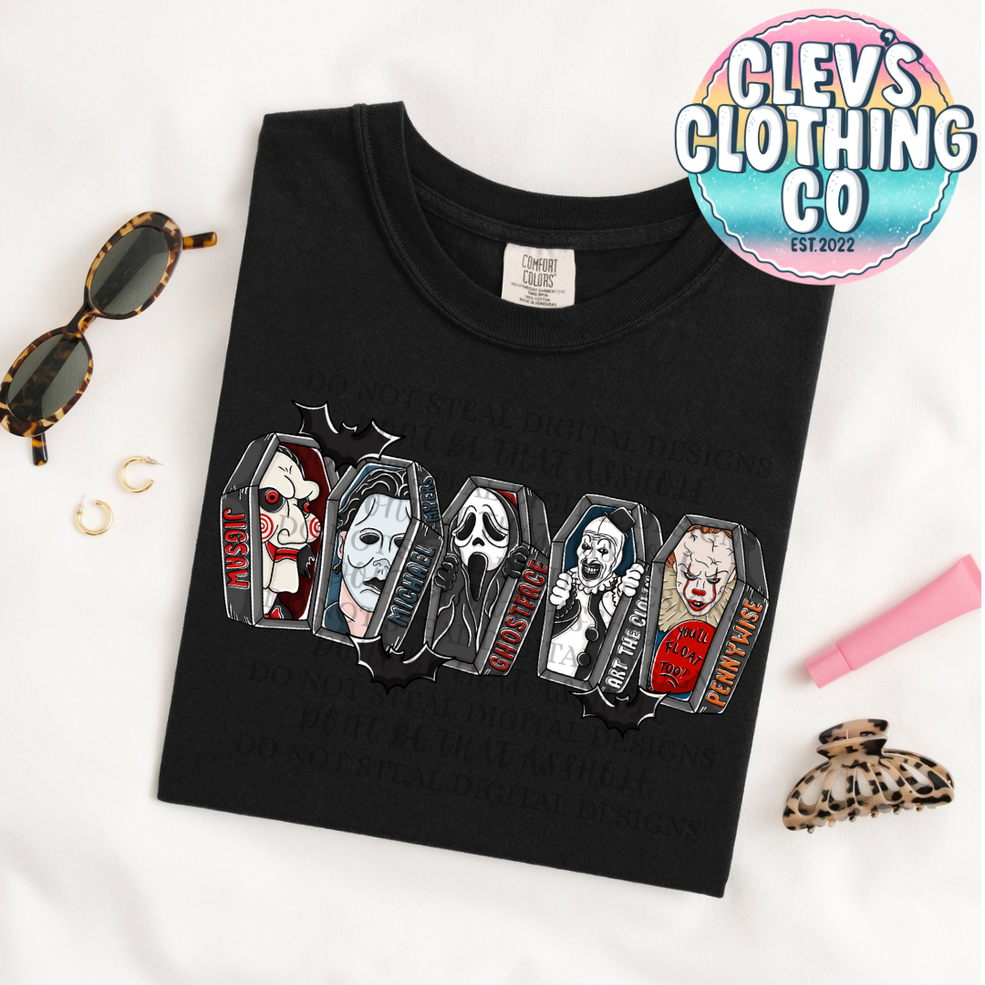 HORROR COFFINS - black