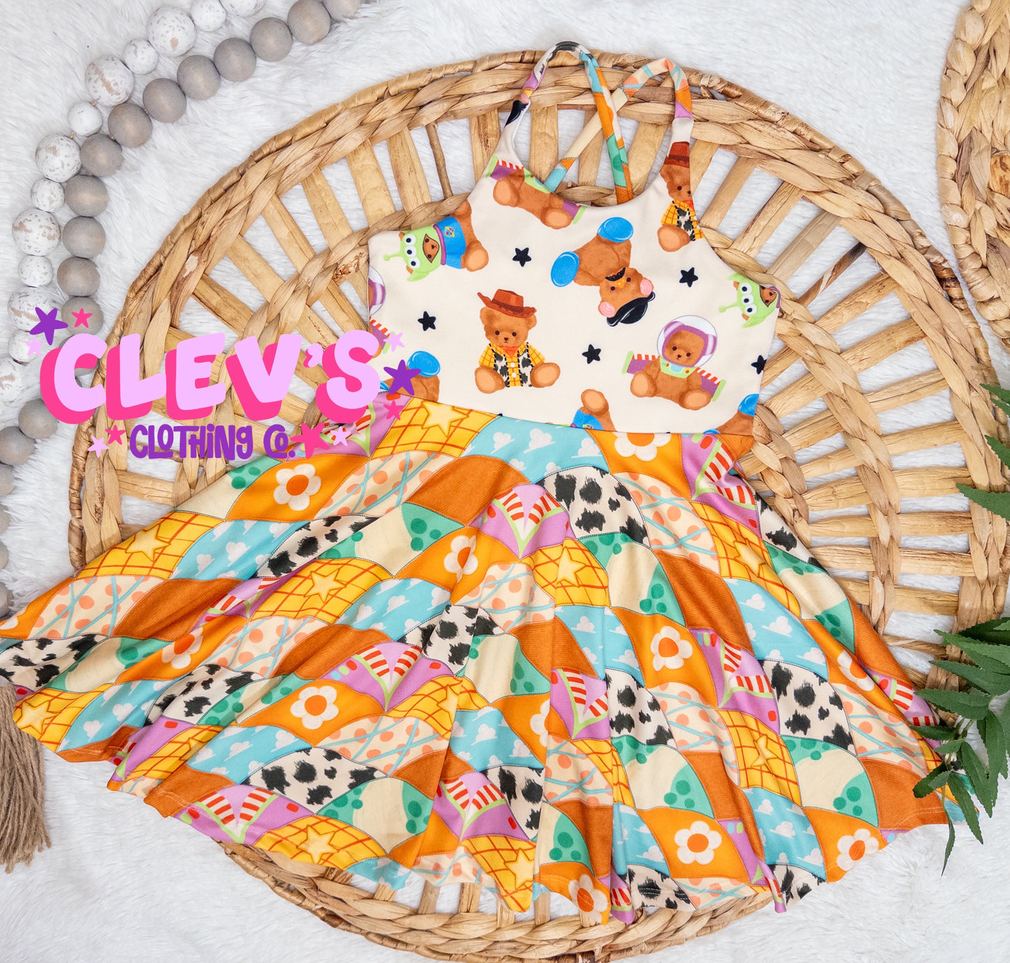 3T TOY BEARS DRESS