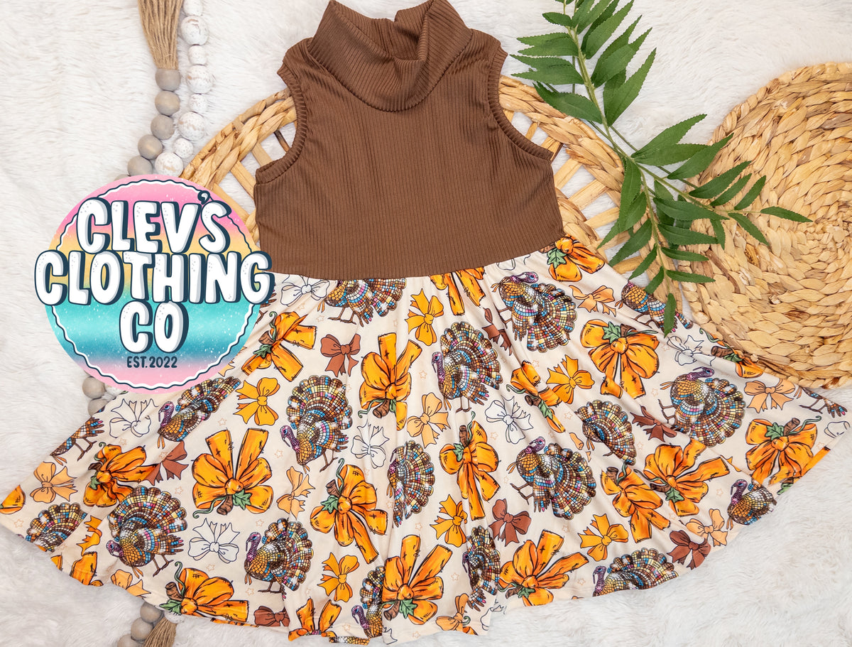 8Y AMBER MOCK DRESS