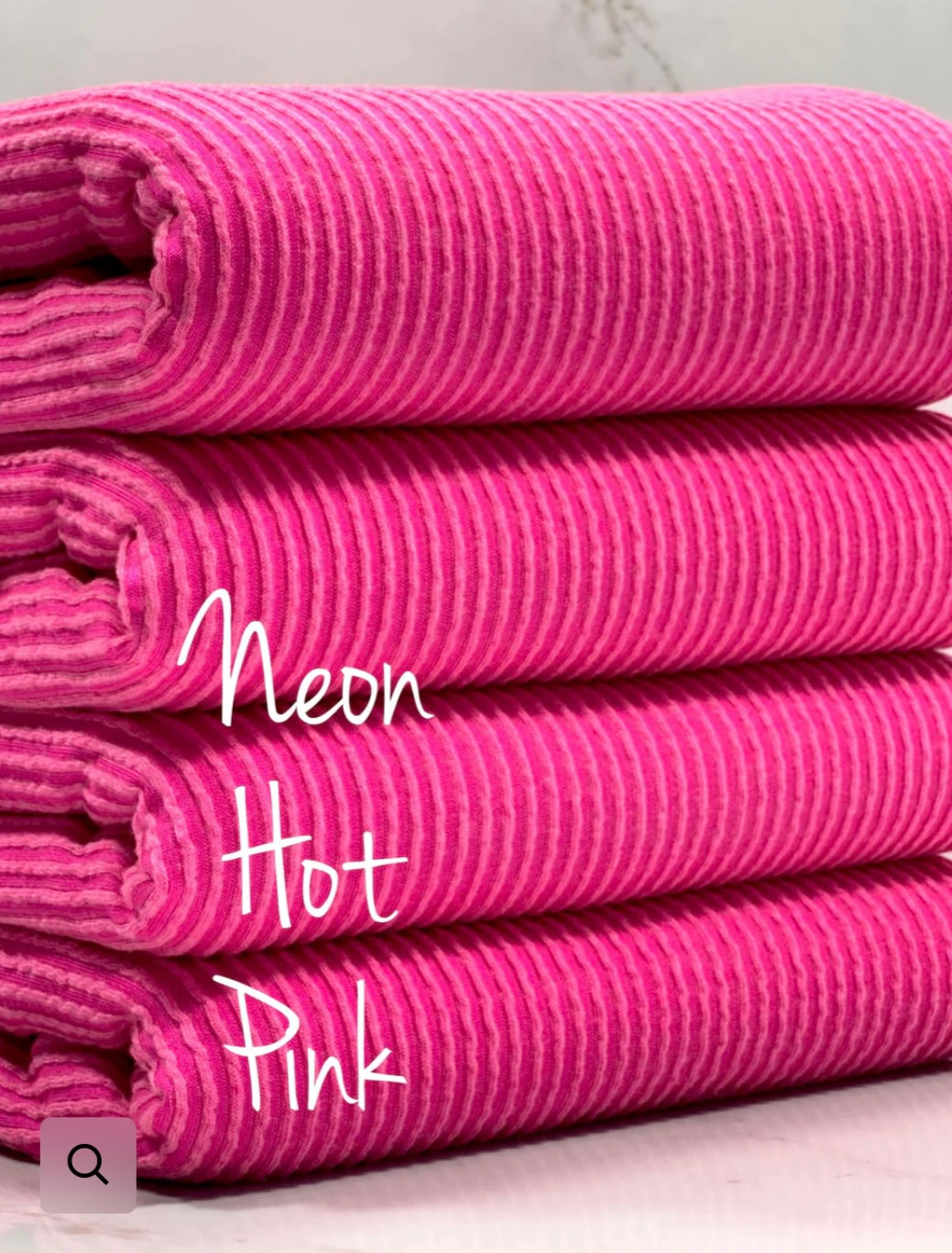 URBAN RIB SET - NEON HOT PINK