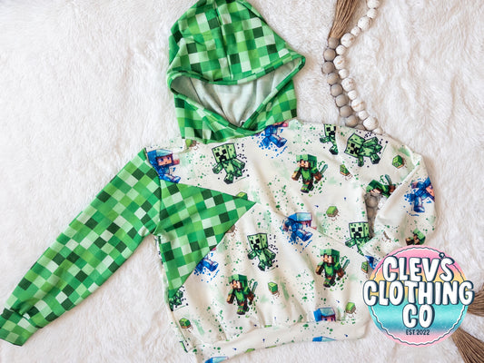 COLOR-BLOCKED HOODIE