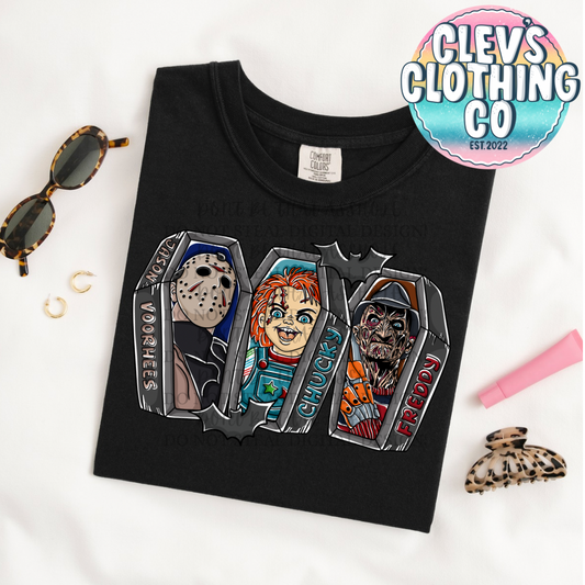 SPOOKY COFFINS - black