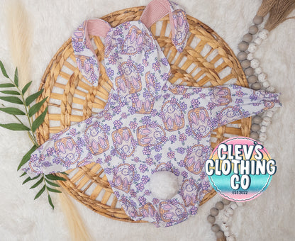 TEE ROMPER - W/ BUNNY EARS & TAIL