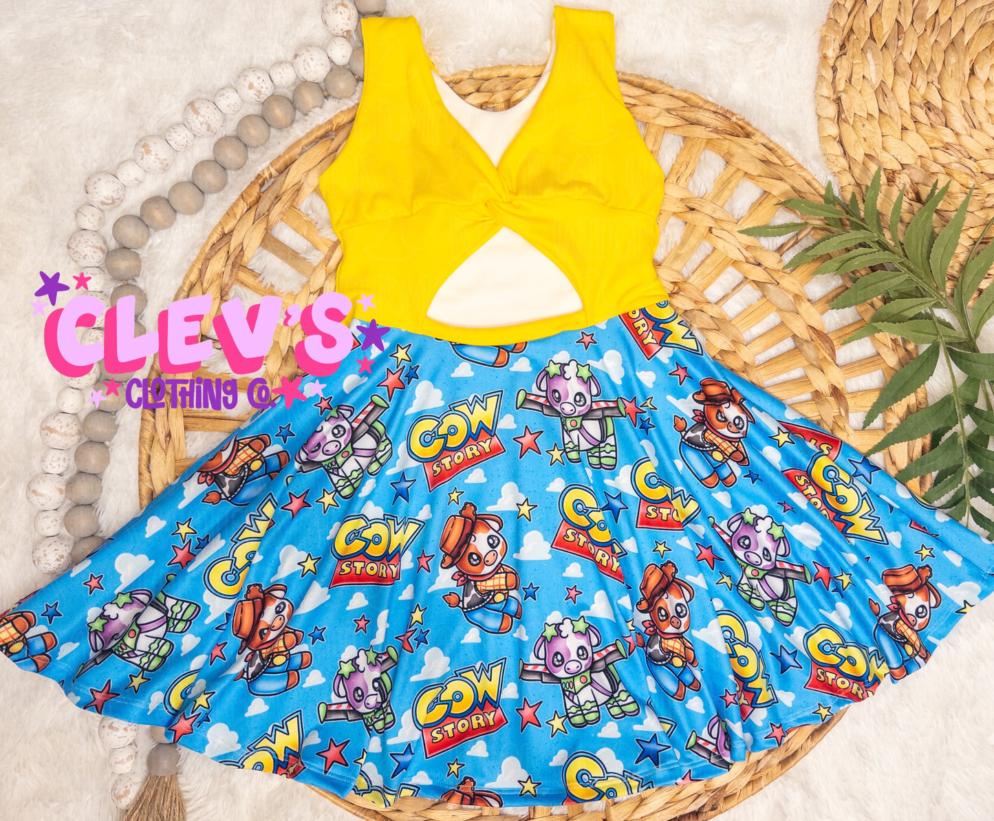 6/7 COW STORY DRESS
