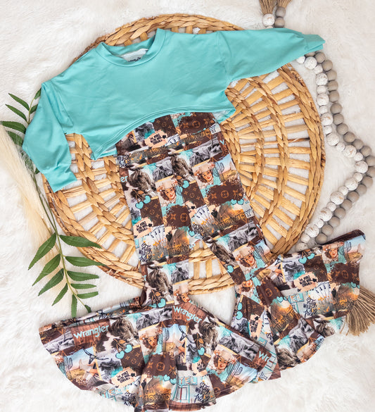 BELL ROMPER + HONEY TOP SET