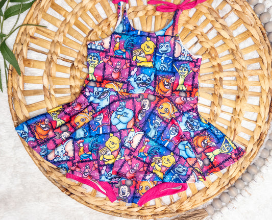 SKIRTED BODYSUIT(with snaps)