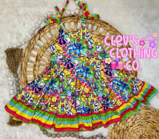 CAMELLIA RUFFLED DRESS