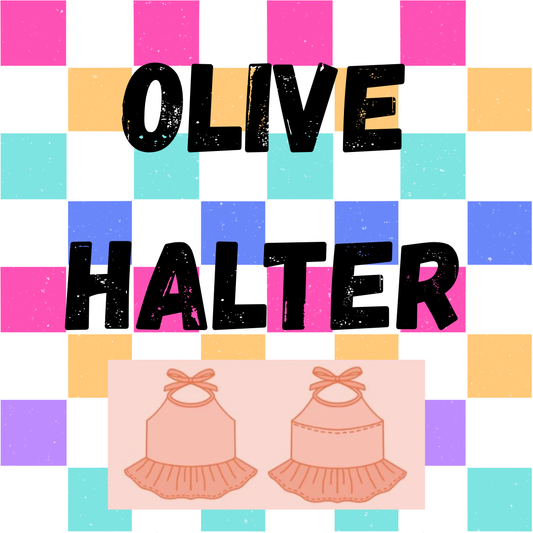 OLIVE HALTER TOP