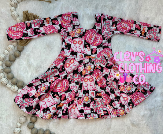 9/12M GROOVY GHOST DRESS