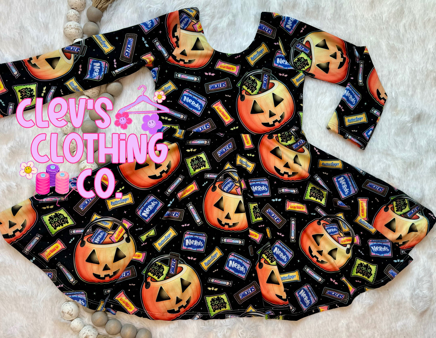 2T PUMPKIN BUCKETS DRESS