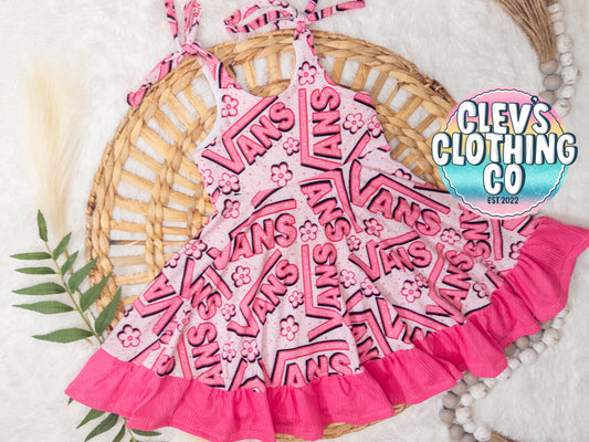 CAMELLIA RUFFLED DRESS