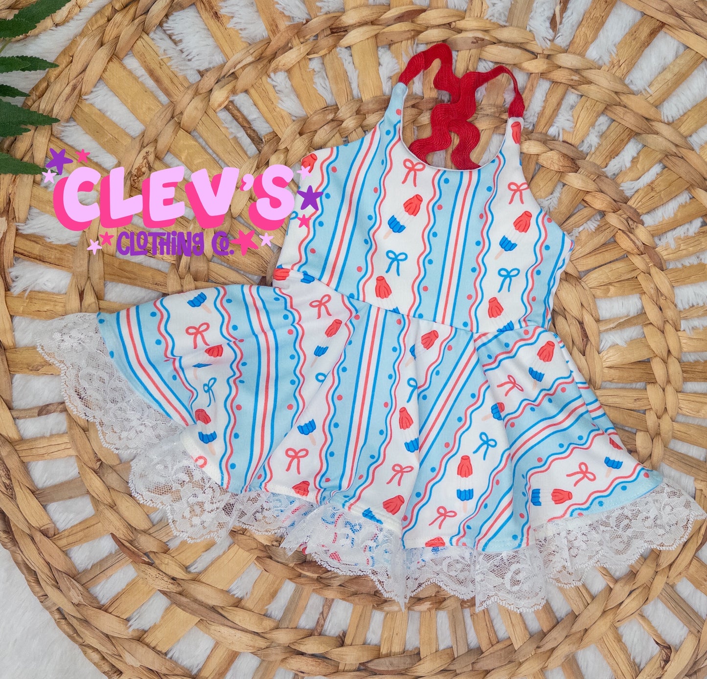 3/6M POPS SKIRTED BODYSUIT