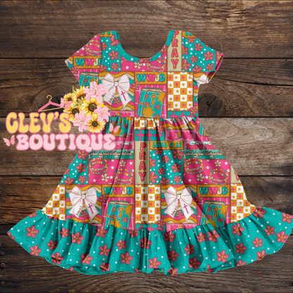 CAMELLIA RUFFLED DRESS