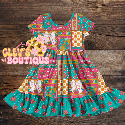 CAMELLIA RUFFLED DRESS