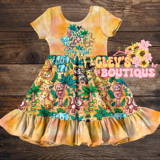 CAMELLIA RUFFLED DRESS