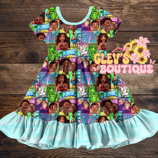 CAMELLIA RUFFLED DRESS
