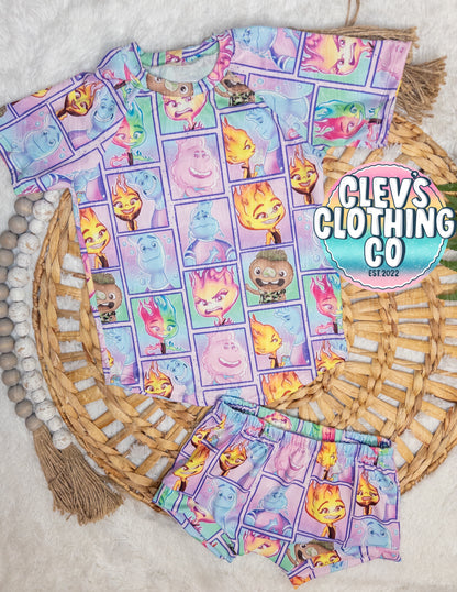 COMFY TEE & SHORTIES SET