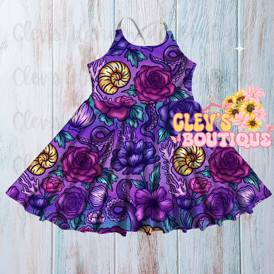 SEA WITCH FLORAL DRESS