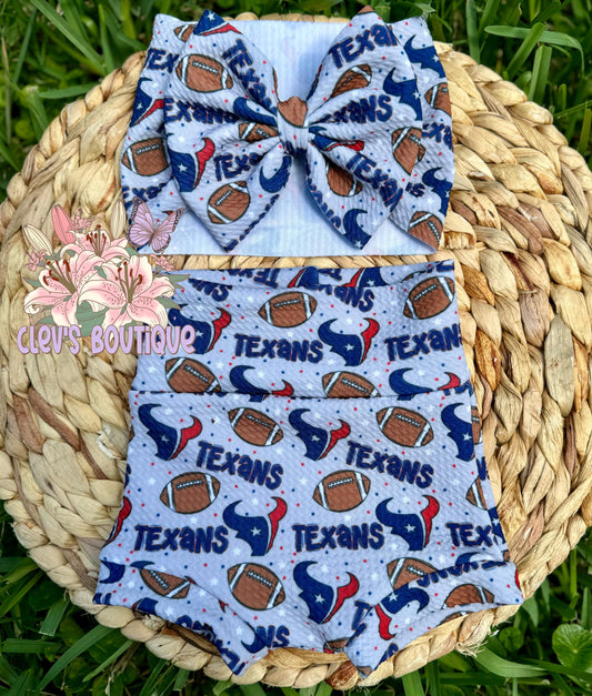 Houston Bummie & Bow Set
